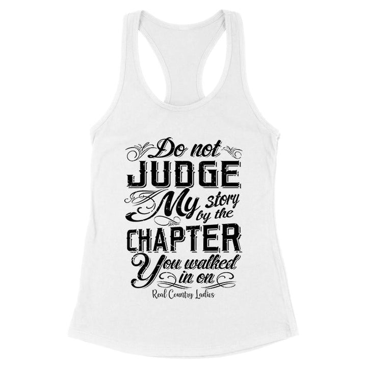 Black Friday | Do Not Judge My Story Black Print Front Apparel