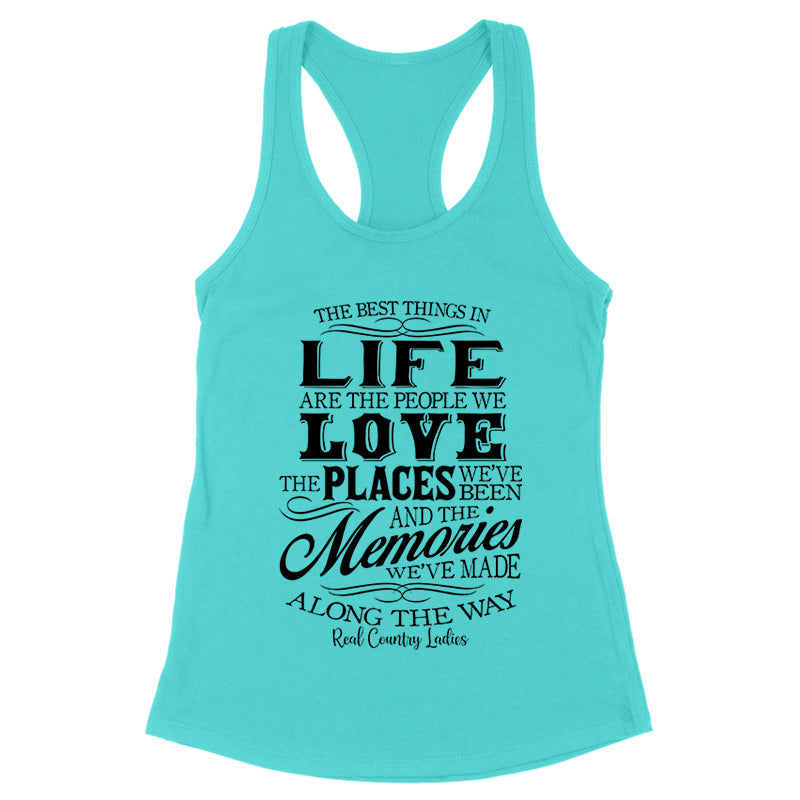 Blowout |  Best Things In Life Black Print Front Apparel