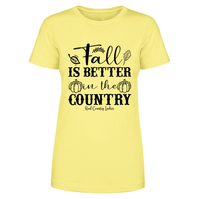 Falling For Deals | Fall Is Better In The Country Black Print Front Apparel