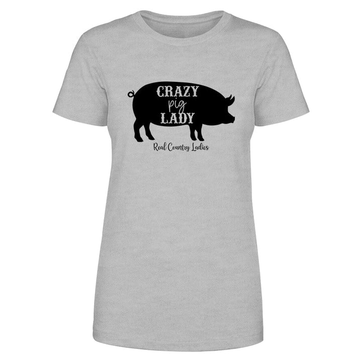 Black Friday | Crazy Pig Lady Black Print Apparel