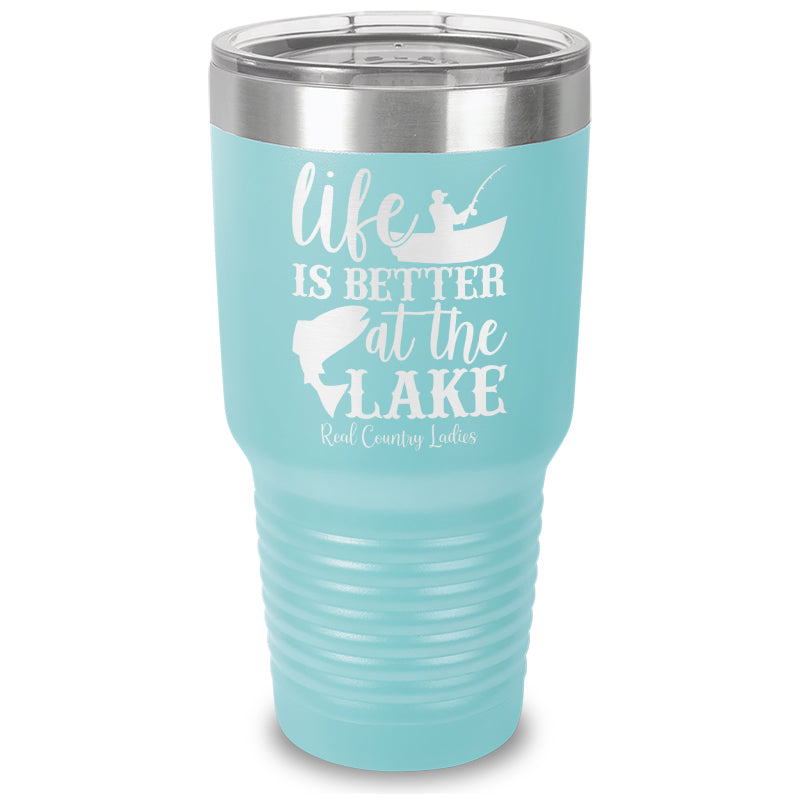 Black Friday | Life Is Better At The Lake Laser Etched Tumbler