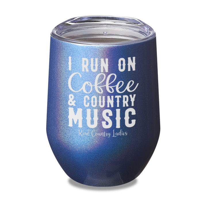 Black Friday | I Run On Coffee And Country Music Laser Etched Tumbler