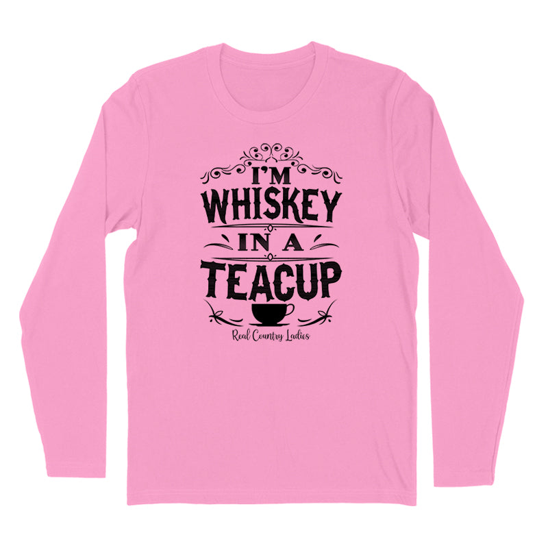 Blowout | Whiskey In A Teacup Black Print Hoodies & Long Sleeves