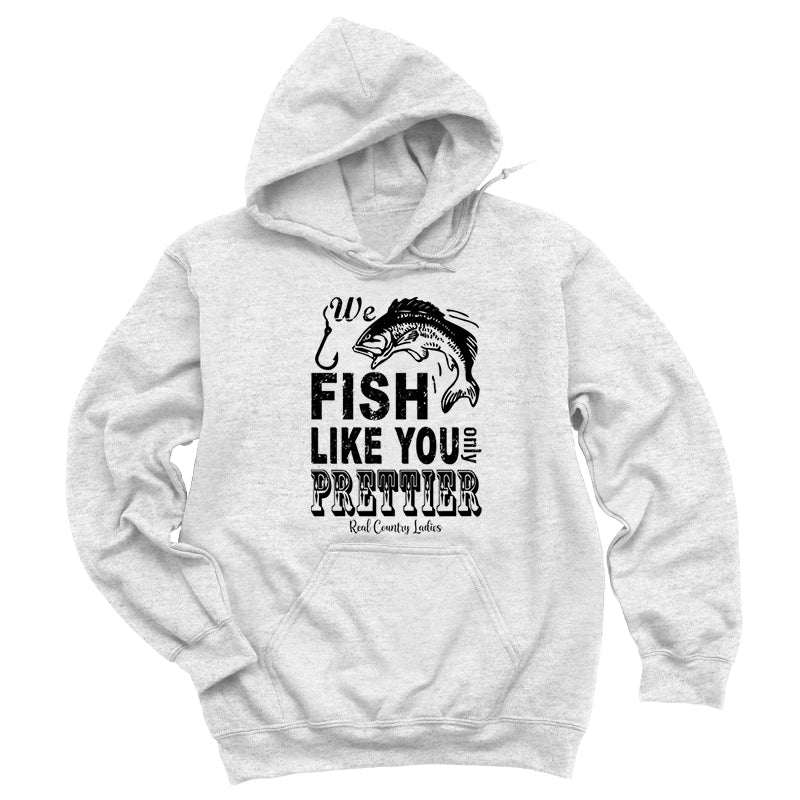 Blowout | We Fish Like You Black Print Hoodies & Long Sleeves