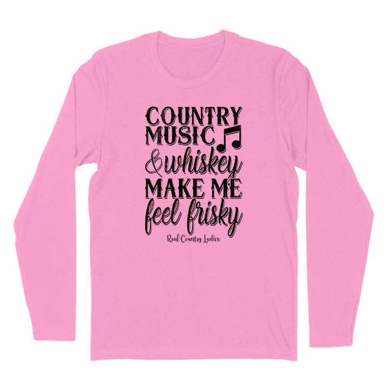 Blowout | Country Music And Whiskey Black Print Hoodies & Long Sleeves