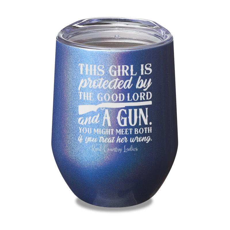 Black Friday | The Good Lord And A Gun Laser Etched Tumbler