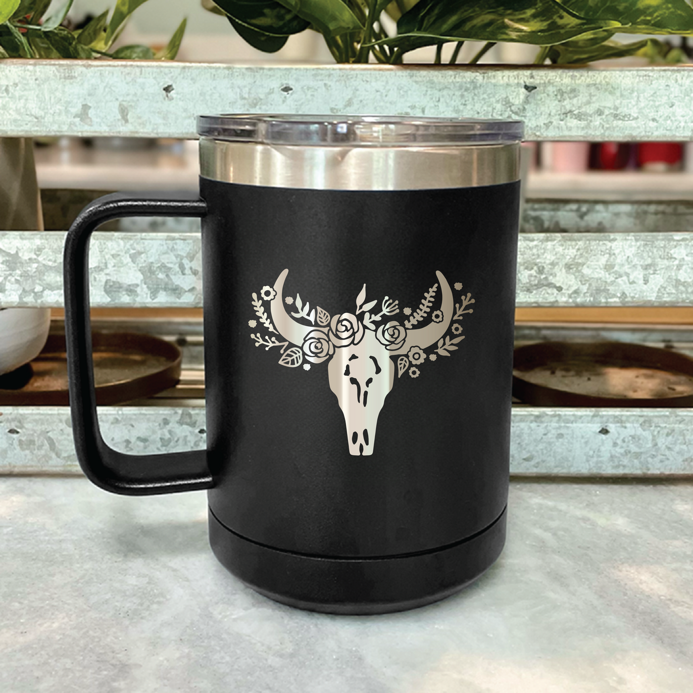 Coming Soon |  Floral Skull Coffee Mug