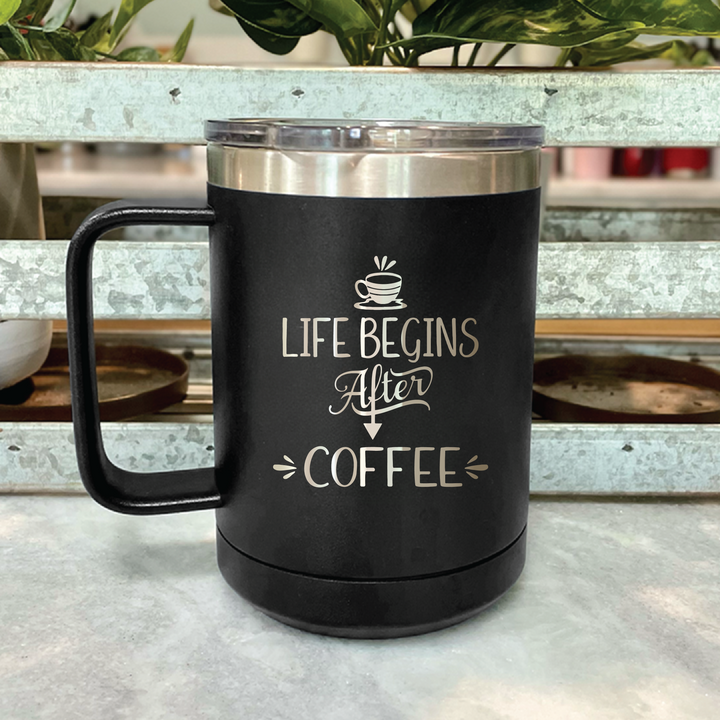 Life Begins After Coffee Coffee Mug