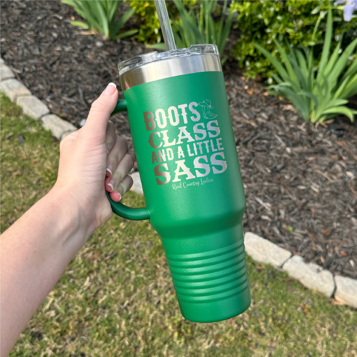 Boots Class Sass 40oz Premium Tumbler