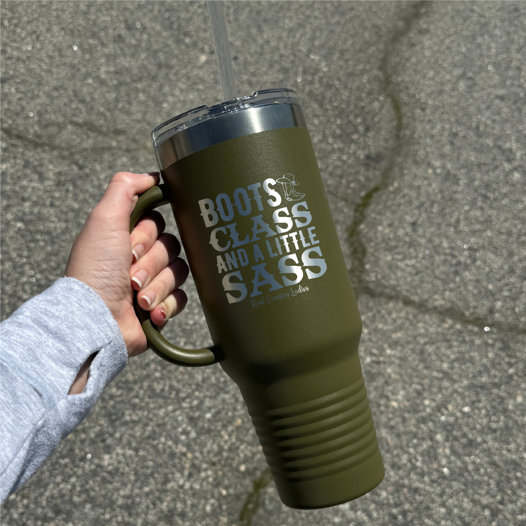 Boots Class Sass 40oz Premium Tumbler