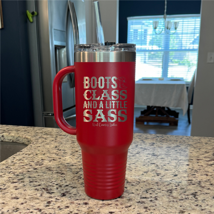 Boots Class Sass 40oz Premium Tumbler