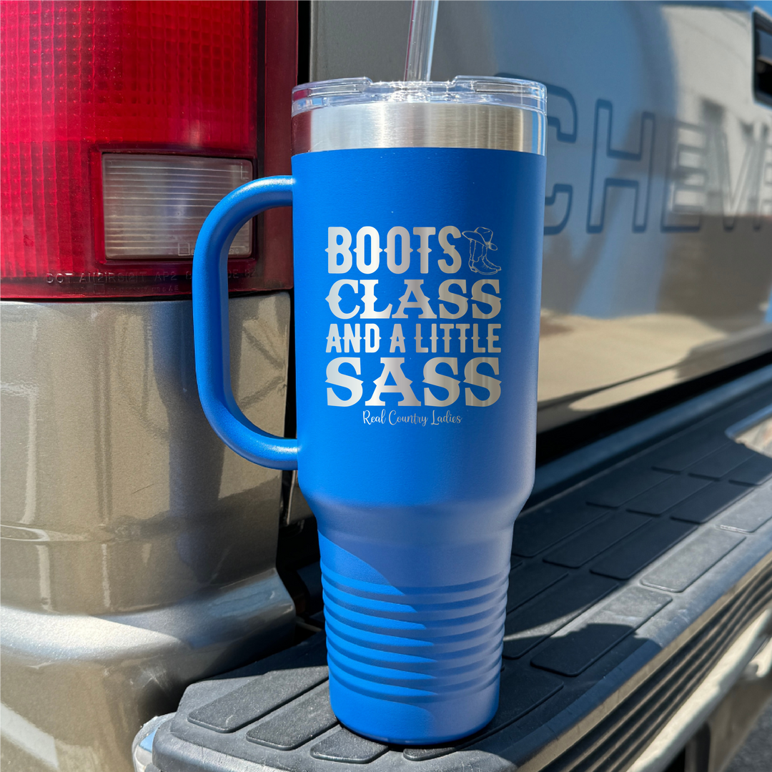 Boots Class Sass 40oz Premium Tumbler