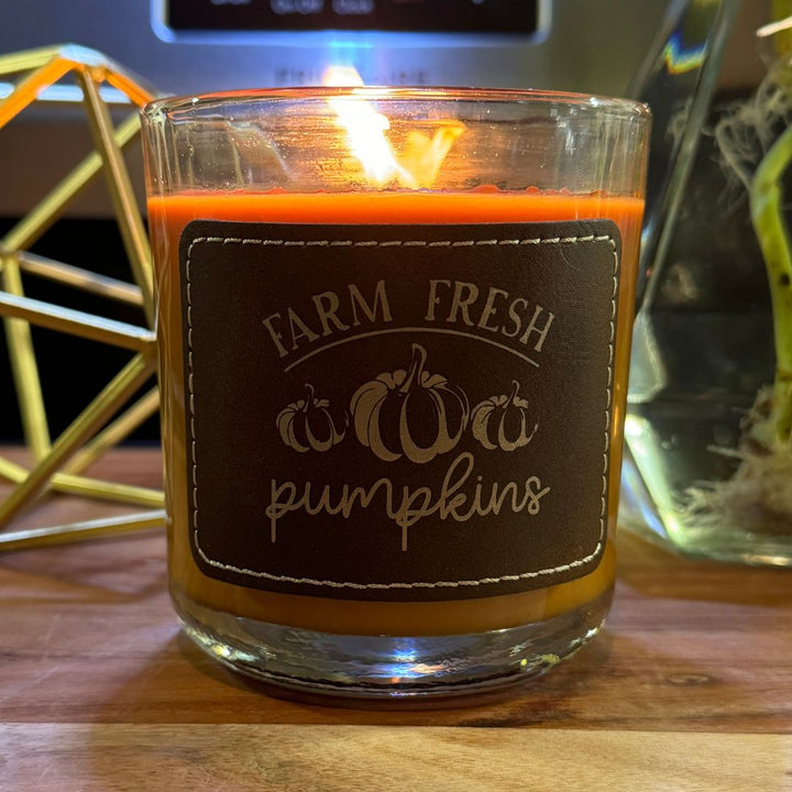 Farm Fresh Pumpkins Soy Glass Candle