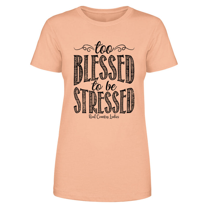 Black Friday | Too Blessed Black Print Front Apparel