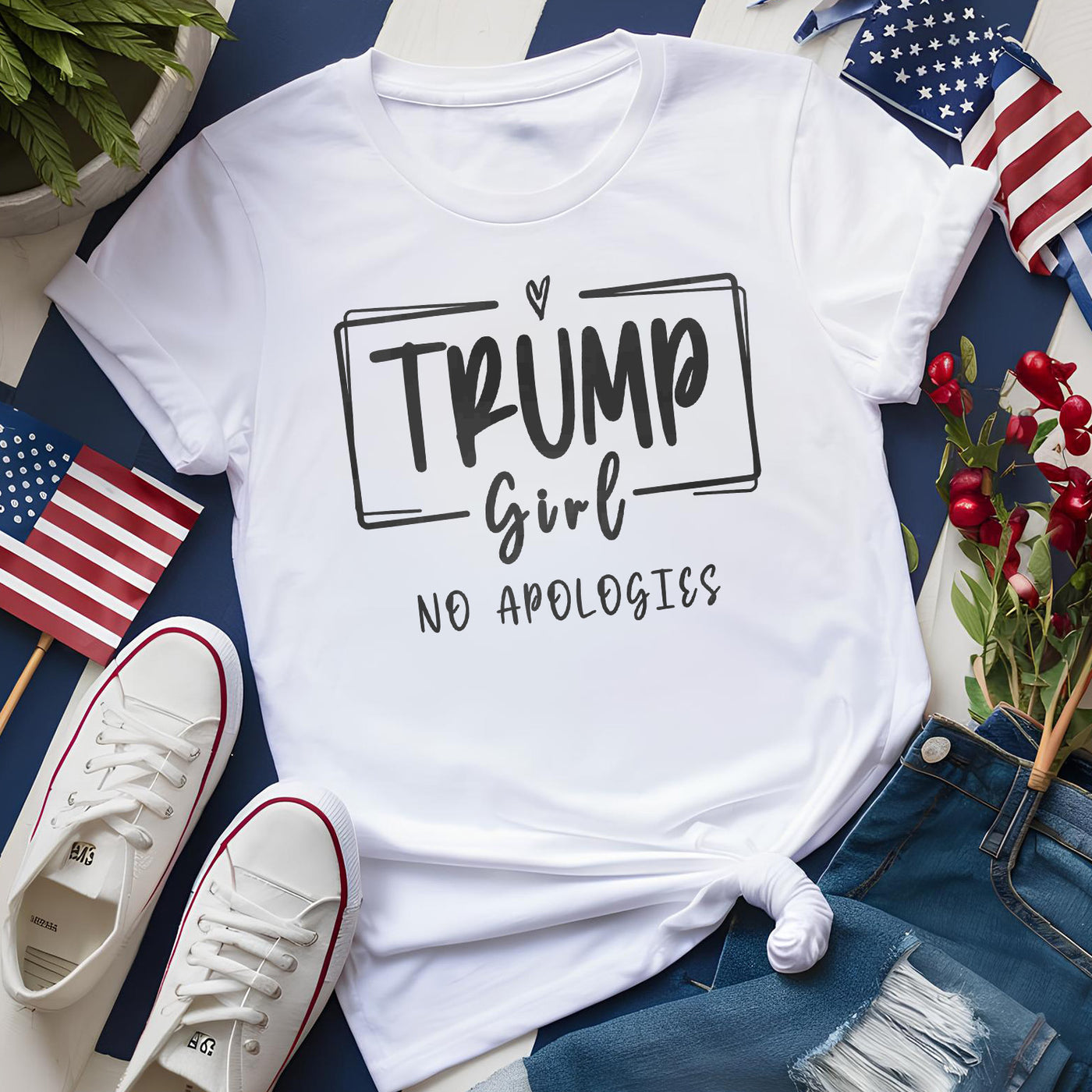 Trump Girl Text Apparel