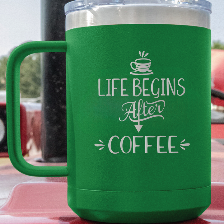 Life Begins After Coffee Coffee Mug