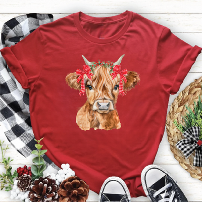 Christmas Highland Cow Apparel