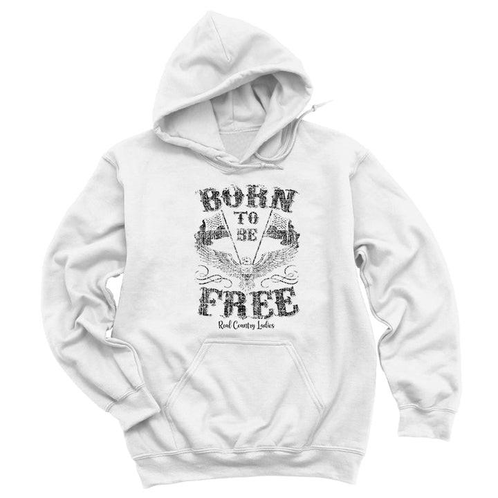 Black Friday | Born To Be Free Black Print Hoodies & Long Sleeves