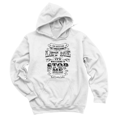 Blowout | Going To Stop Me Black Print Hoodies & Long Sleeves