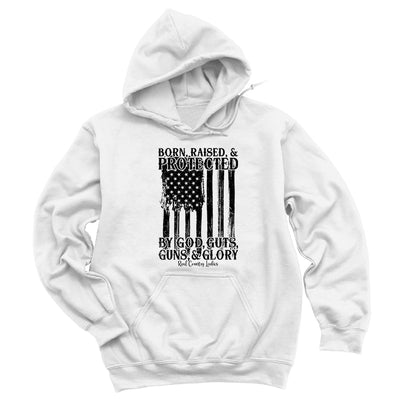 Blowout | Born Raised And Protected Black Print Hoodies & Long Sleeves