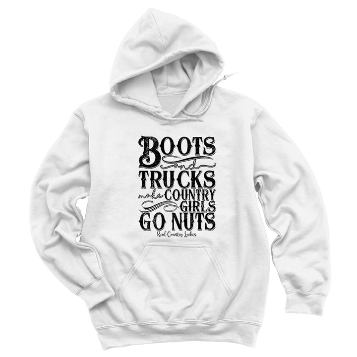 Black Friday | Boots And Trucks Black Print Hoodies & Long Sleeves