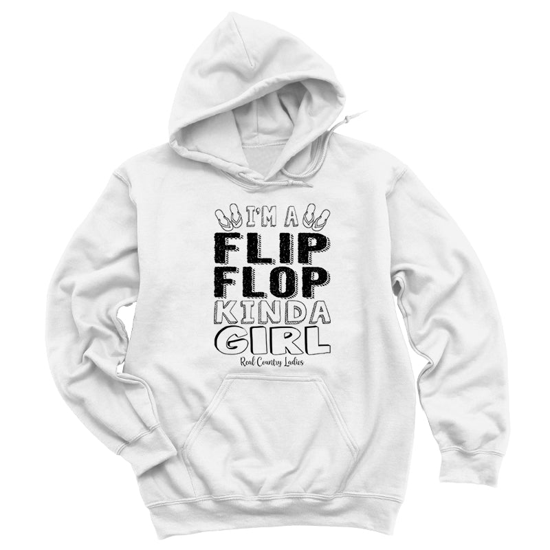 Blowout | I'm A Flip Flop Kinda Girl Black Print Hoodies & Long Sleeves