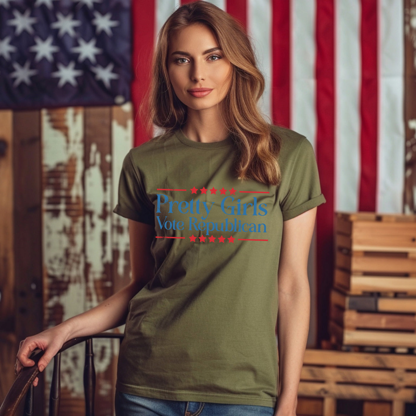 Pretty Girls Vote Republican Apparel