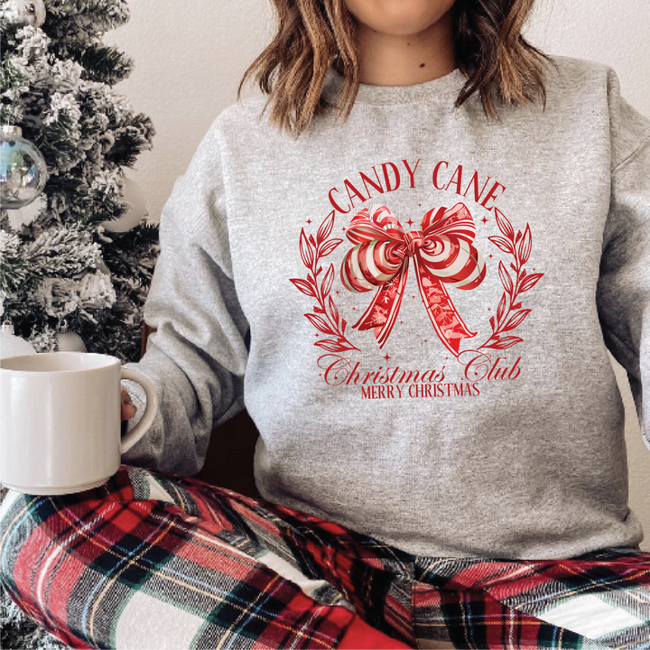 Candy Cane Christmas Club Sweatshirts