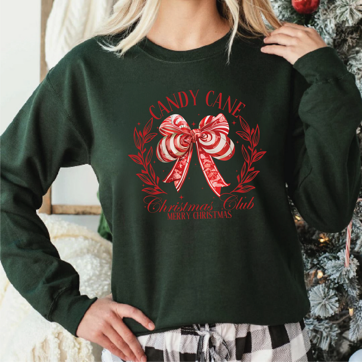 Candy Cane Christmas Club Sweatshirts