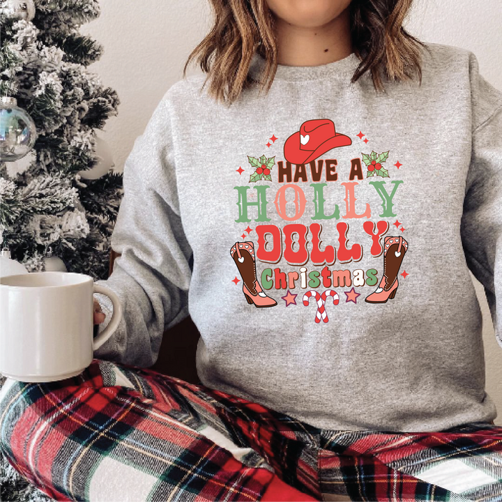 Holly Dolly Christmas Sweatshirts