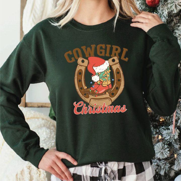 Cowgirl Christmas Sweatshirts