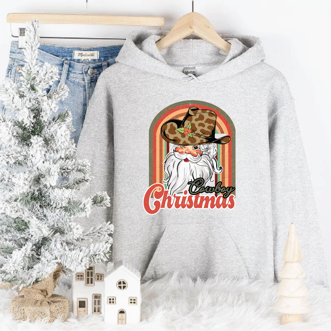 Cowboy Santa Christmas Sweatshirts