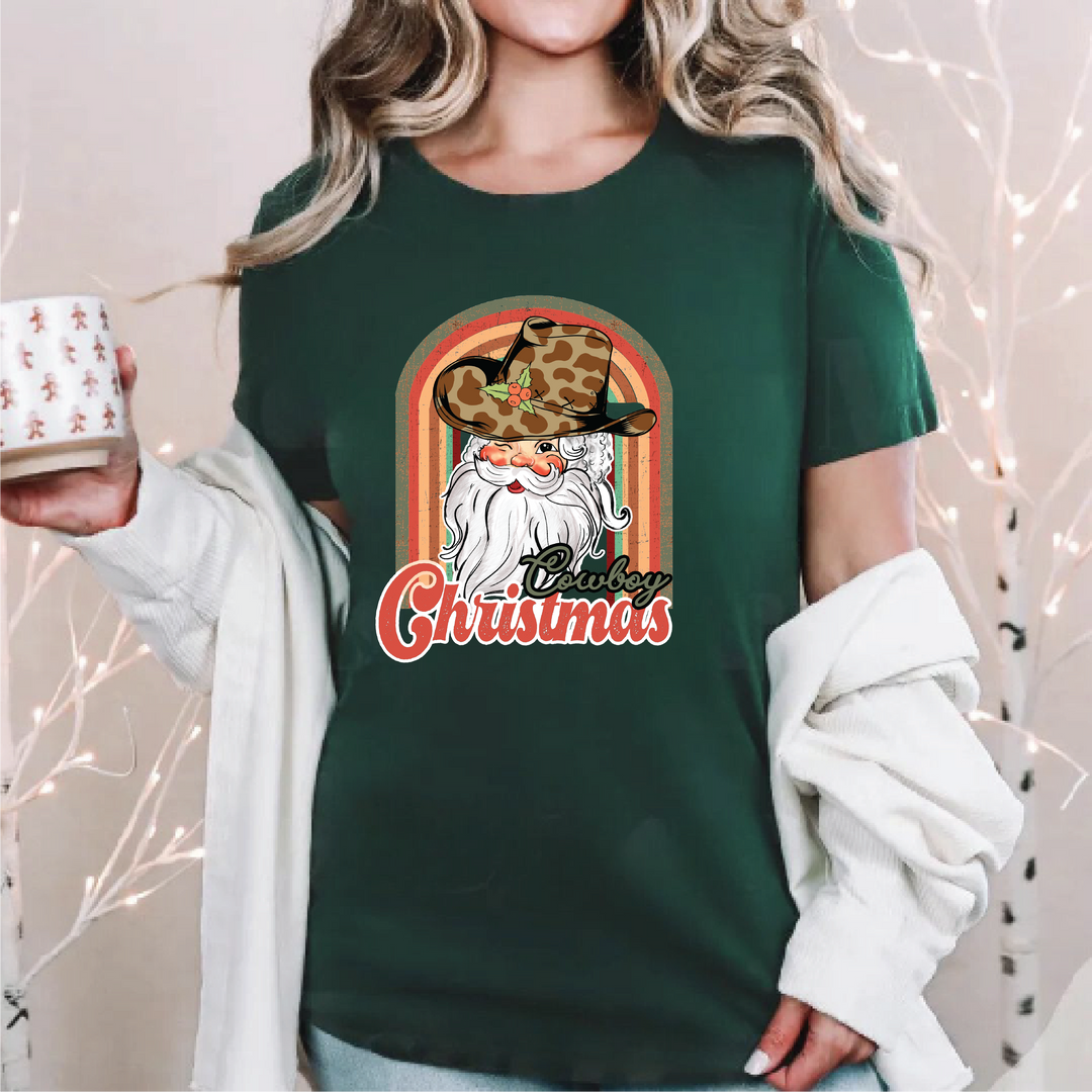 Cowboy Santa Christmas Tees