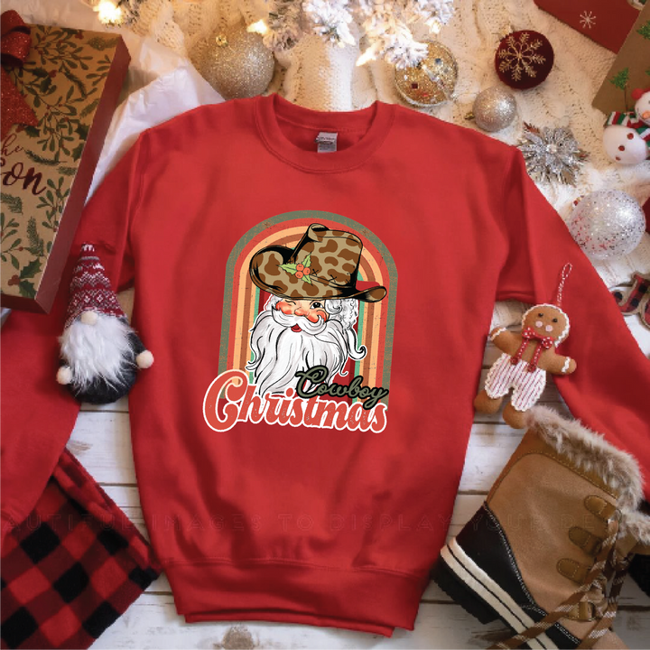 Cowboy Santa Christmas Sweatshirts