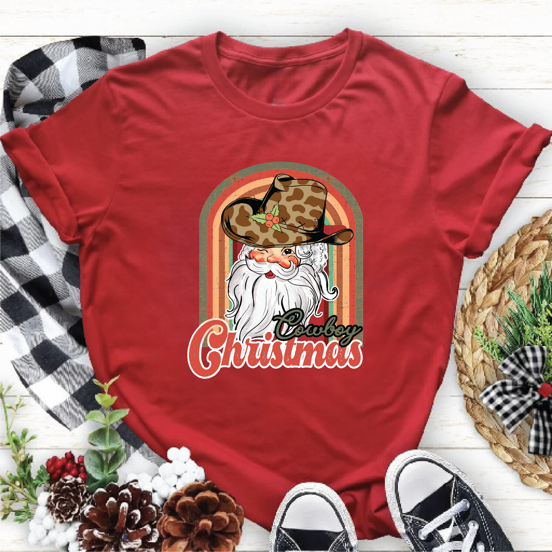 Cowboy Santa Christmas Tees