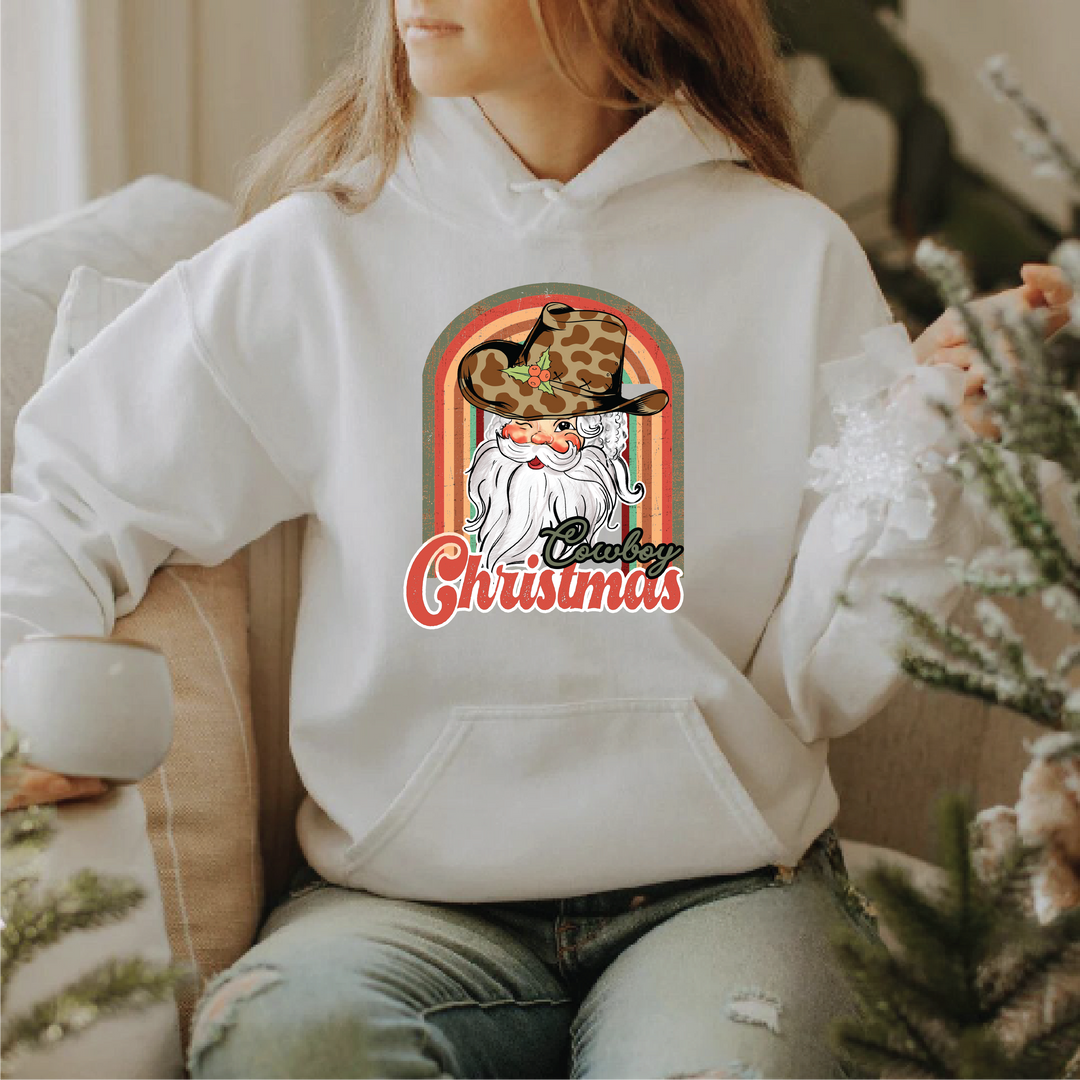 Cowboy Santa Christmas Sweatshirts