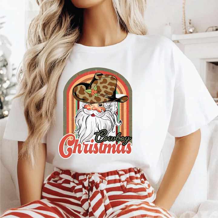 Cowboy Santa Christmas Tees