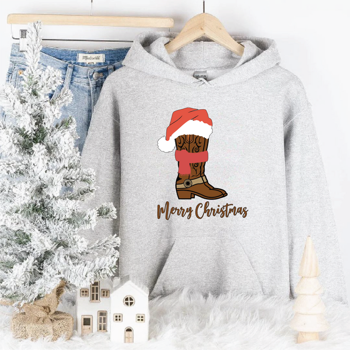 Black Friday | Merry Christmas Boot Sweatshirts