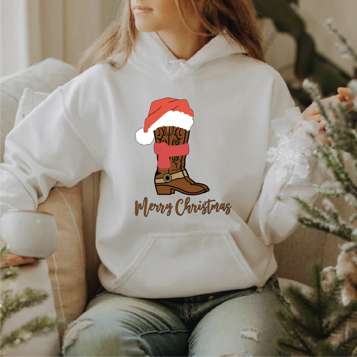 Black Friday | Merry Christmas Boot Sweatshirts