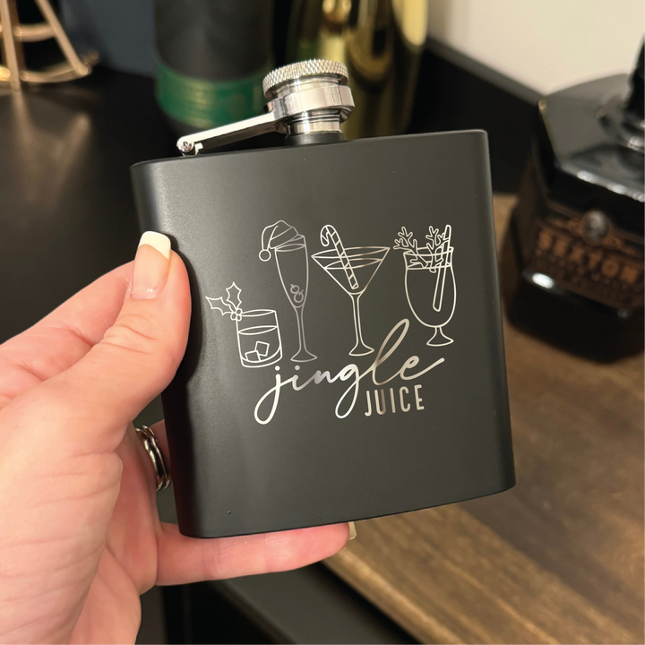 Jingle Juice 6oz Flask