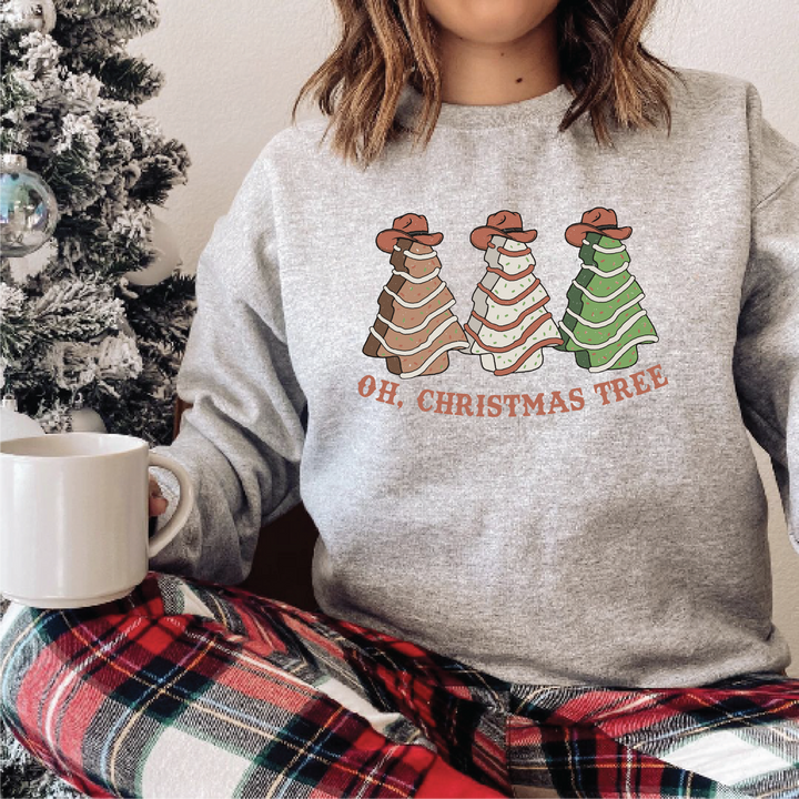 Oh Christmas Tree Cake Sweatshirts