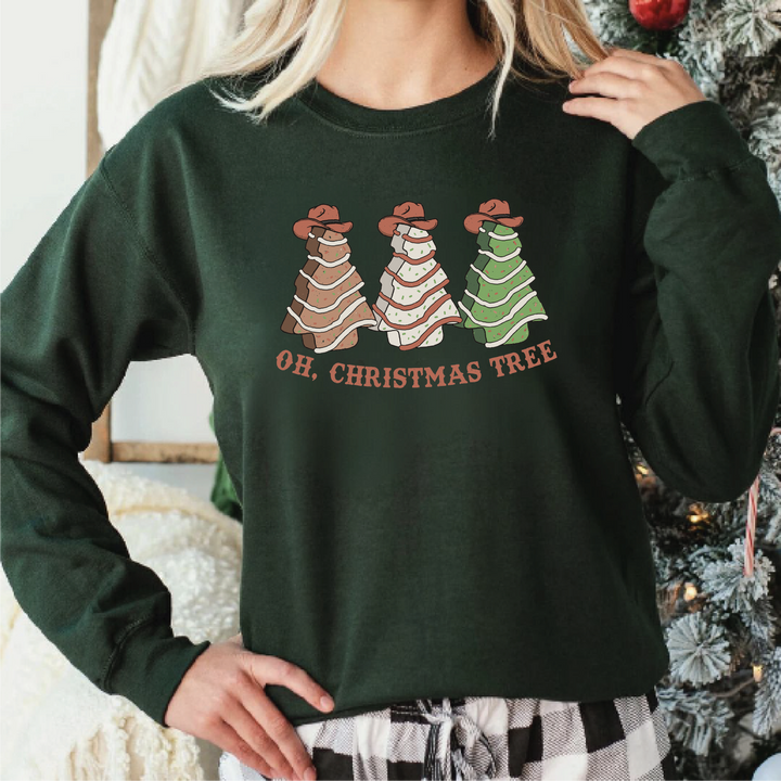 Oh Christmas Tree Cake Sweatshirts