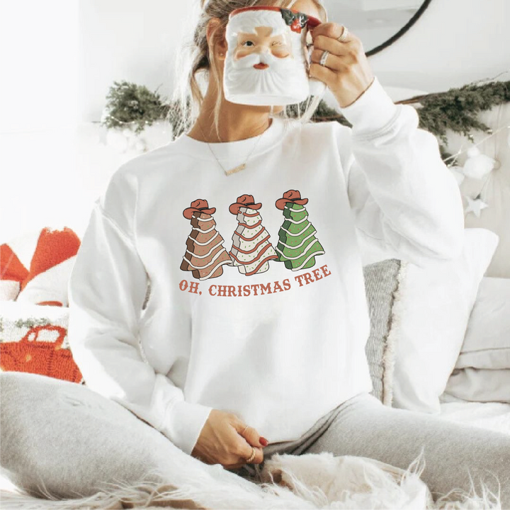 Oh Christmas Tree Cake Sweatshirts