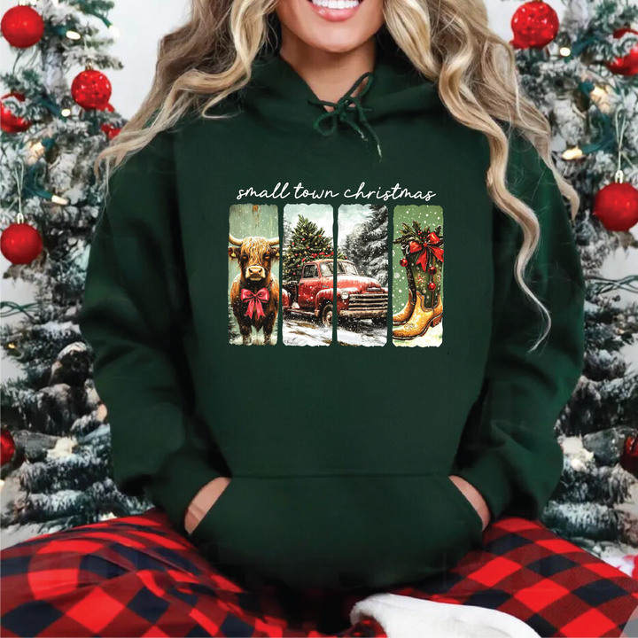 Retro Small Town Christmas Sweatshirts