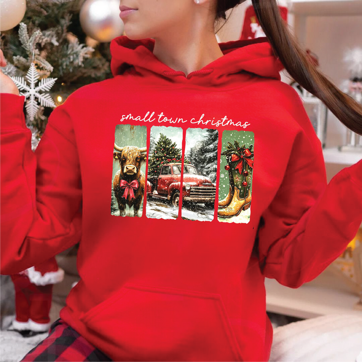 Retro Small Town Christmas Sweatshirts