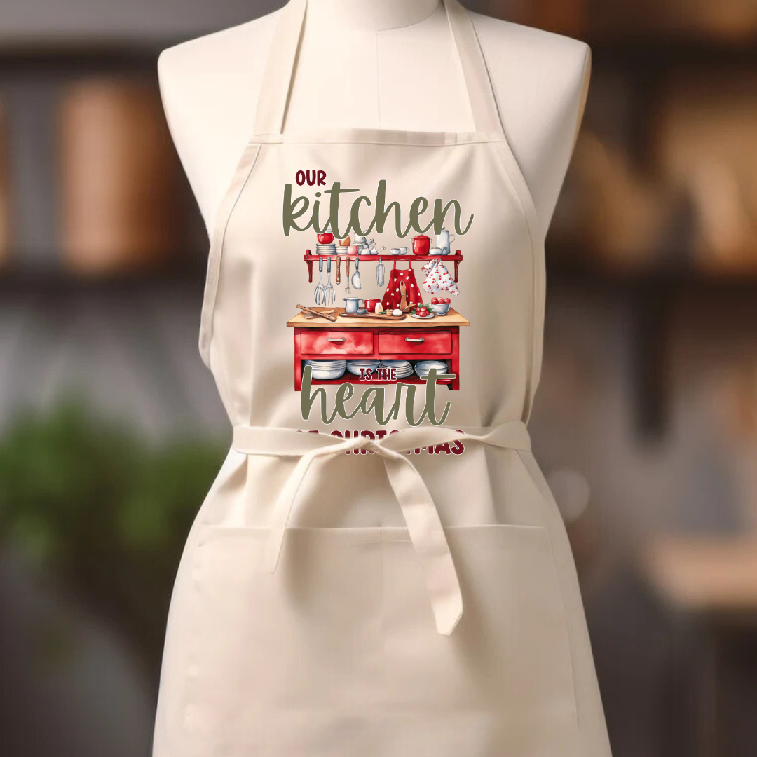 Heart Of Christmas Apron