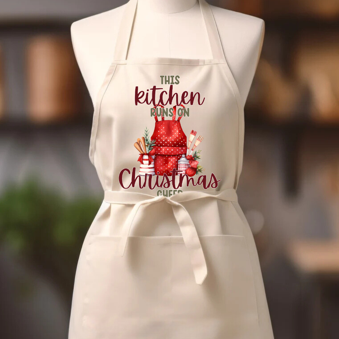 Coming Soon |  This Kitchen Runs On Christmas Cheer Apron