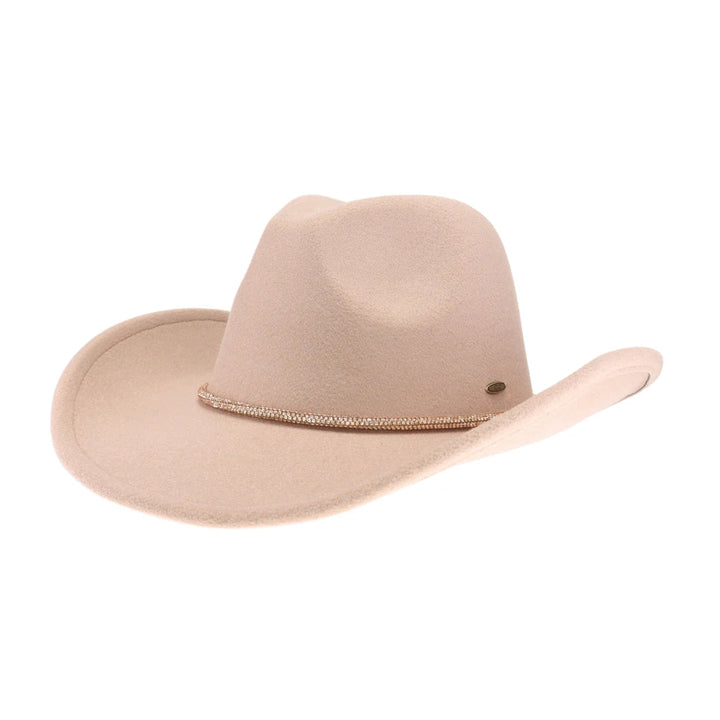 Reno Vegan Fabric C.C Cowboy Hat