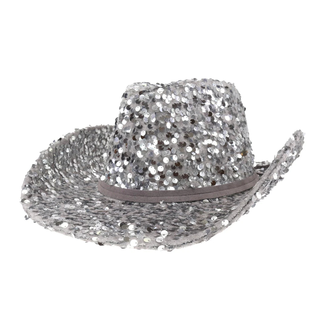 NashVegas Sequin C.C Cowboy Hat