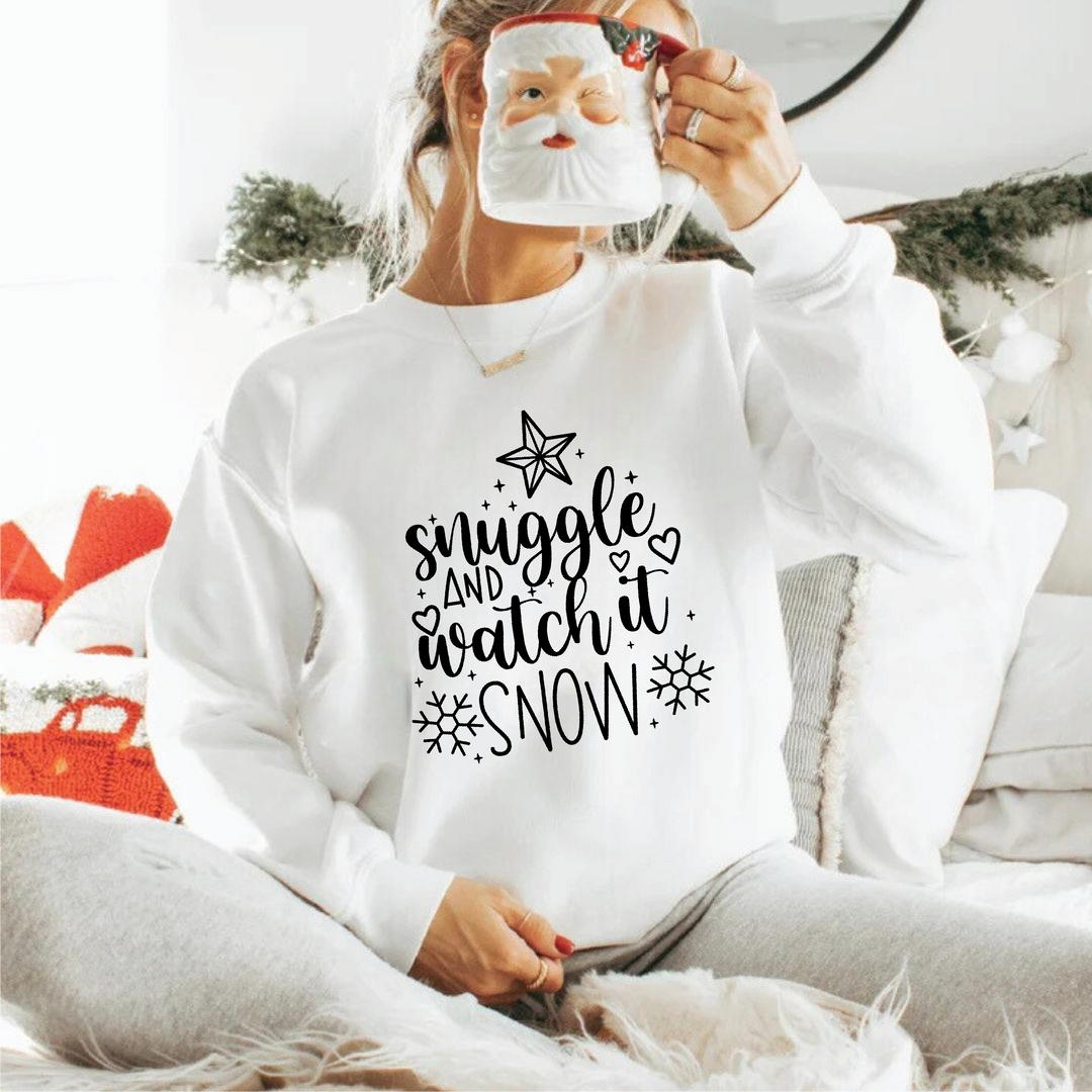 Snuggle And Watch It Snow Sweatshirts